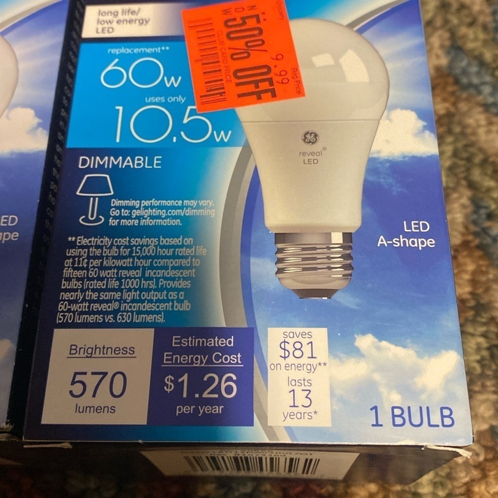 Reveal LED Dimmable Light Bulbs - Picture 2 of 9